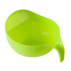 Trendy Plastic Rice Wash Bowl with Handle – Pack of 1