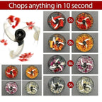 Push Chopper 1100 ML | 4 Blade Vegetable Cutter for Kitchen | Chops Onion, Tomato, Ginger, Garlic Easily