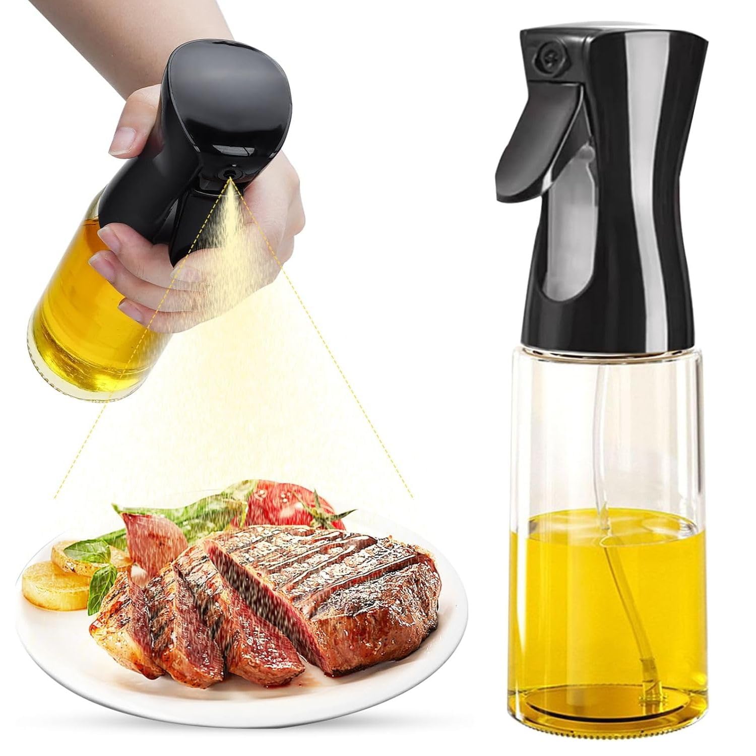 Advanced 200ml Glass Oil Sprayer for Cooking & Air Fryer