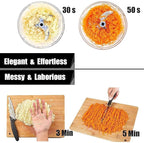 Push Chopper 1100 ML | 4 Blade Vegetable Cutter for Kitchen | Chops Onion, Tomato, Ginger, Garlic Easily