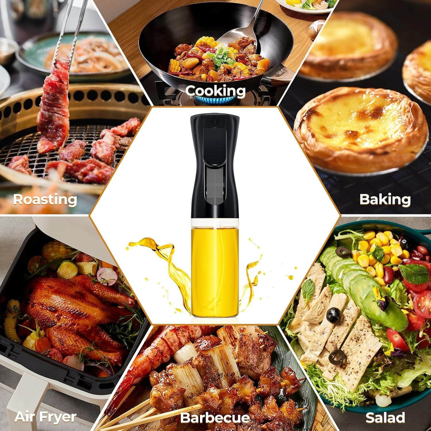 Advanced 200ml Glass Oil Sprayer for Cooking & Air Fryer